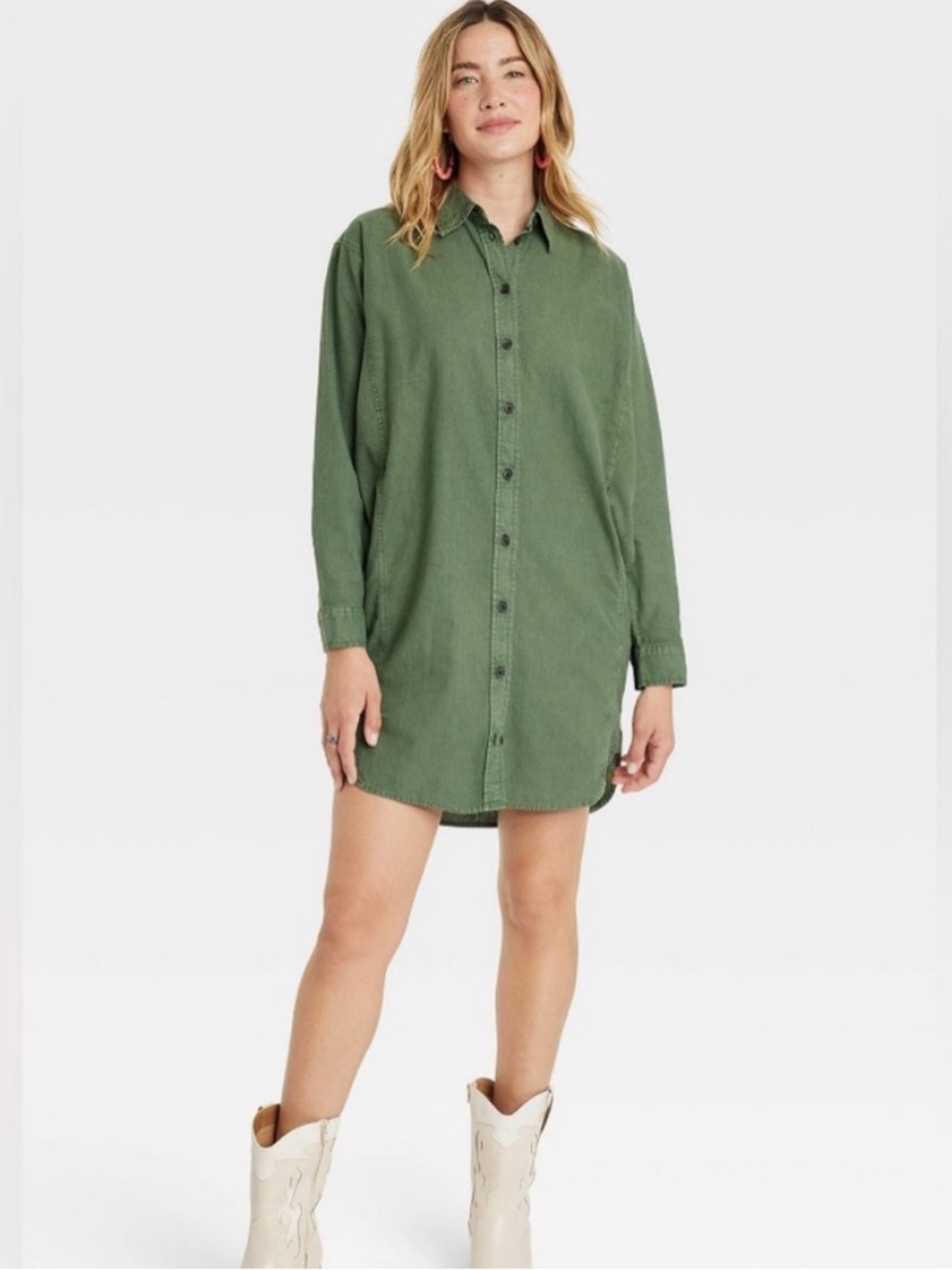 UNIVERSAL THREAD BUTTON SHIRT DRESS